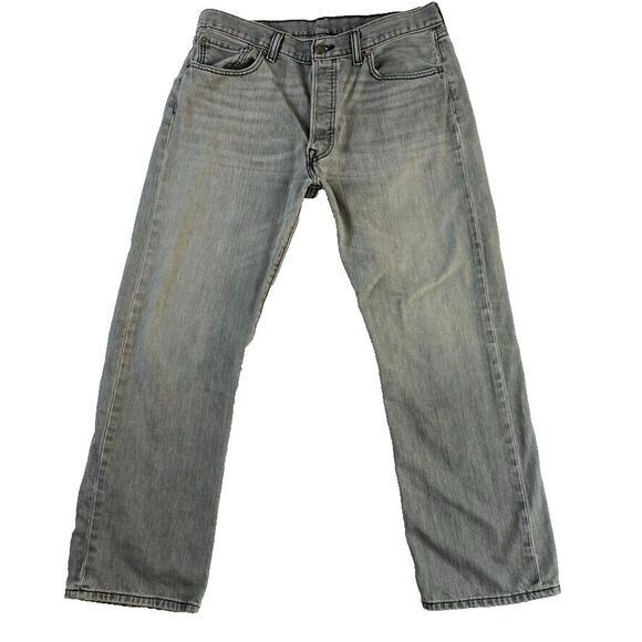 Levi's Other - Levi's 501 Jeans Men's 36x 30 Sz Grey Button Fly Grey Straight‎ Leg Classic